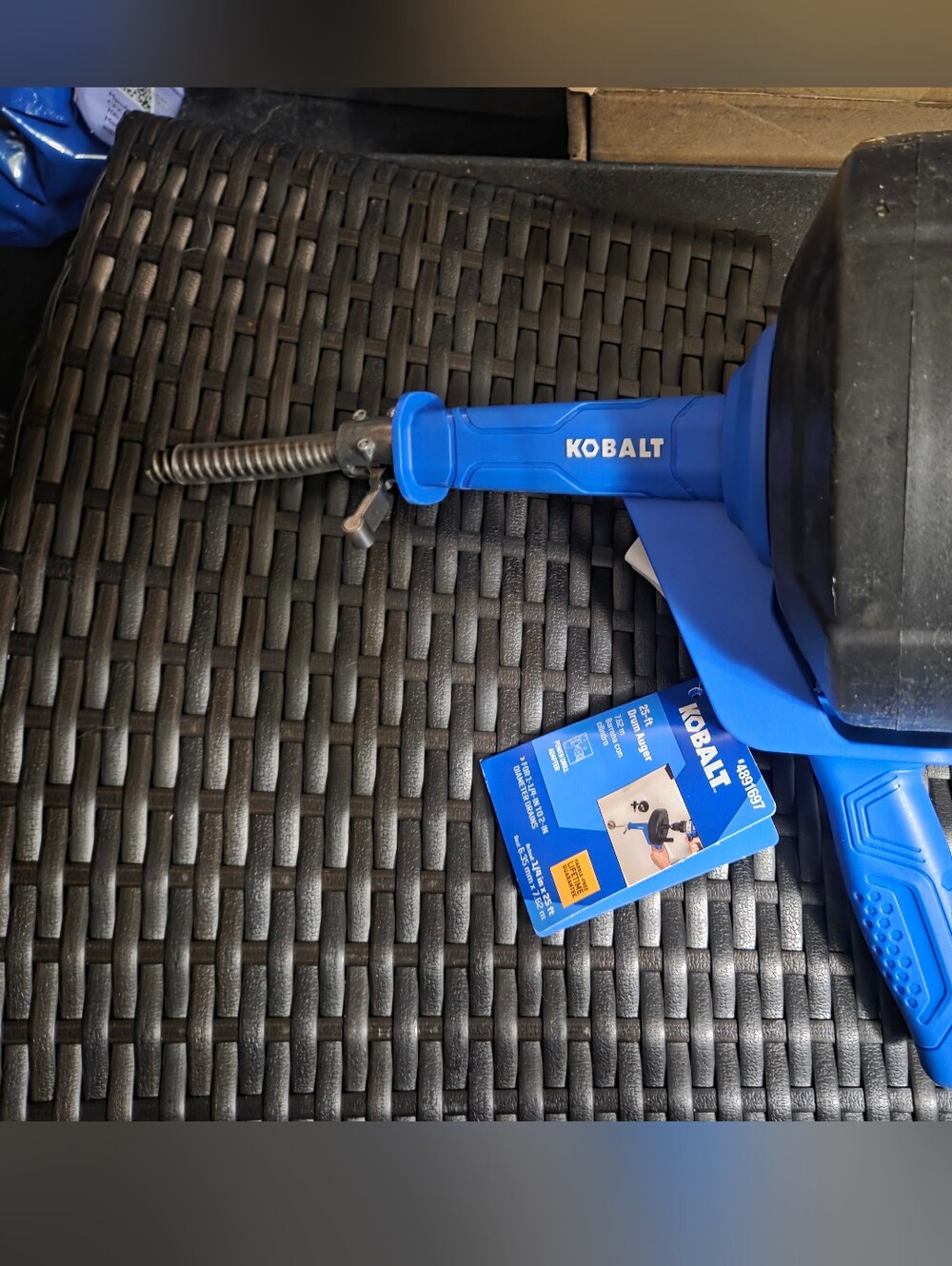 Kobalt 1/4in x 25ft High Carbon Wire Hand -Power Drill Auger for Drains 4891697